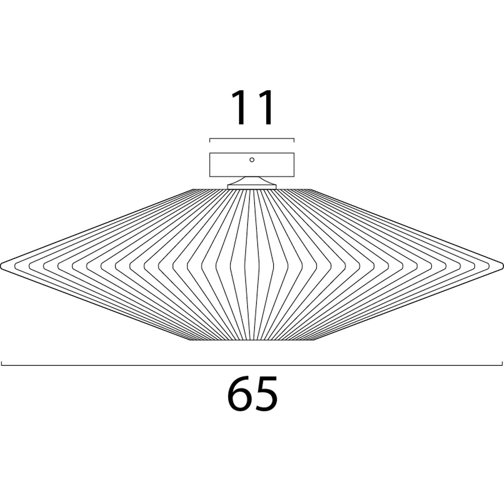 Japandi Deckenlampe Bicono Ø 65cm Masterlight 8718121344805