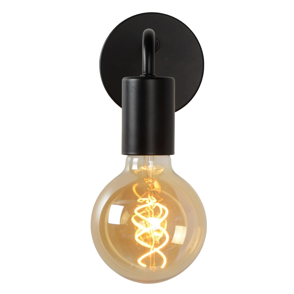 Schwarze Wandlampe Scott Konstruktion Lucide 5411212450654