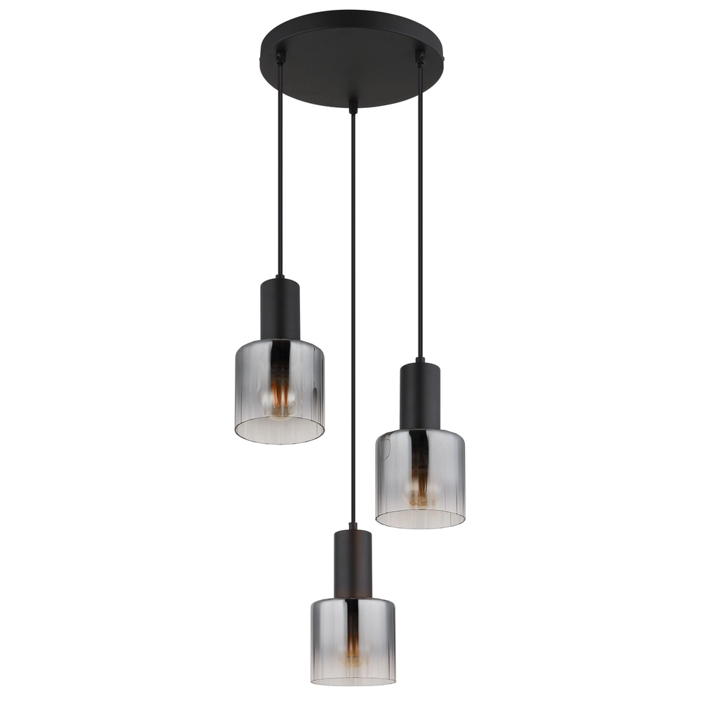 Design-Pendellampe Jack 3-Licht Schwarz Globo 9007371519828
