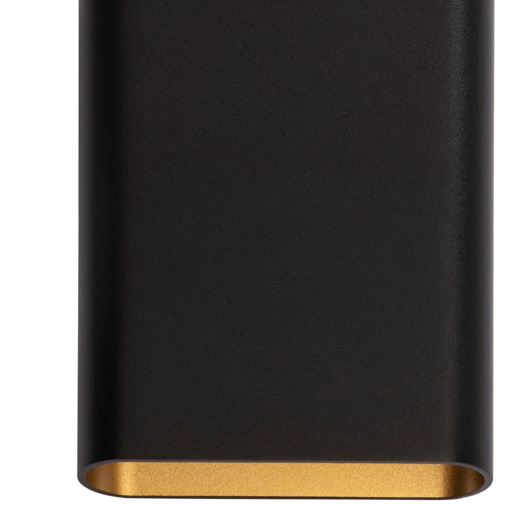 Wandleuchte Diaz L Schwarz mit Gold Artdelight 8720701100299