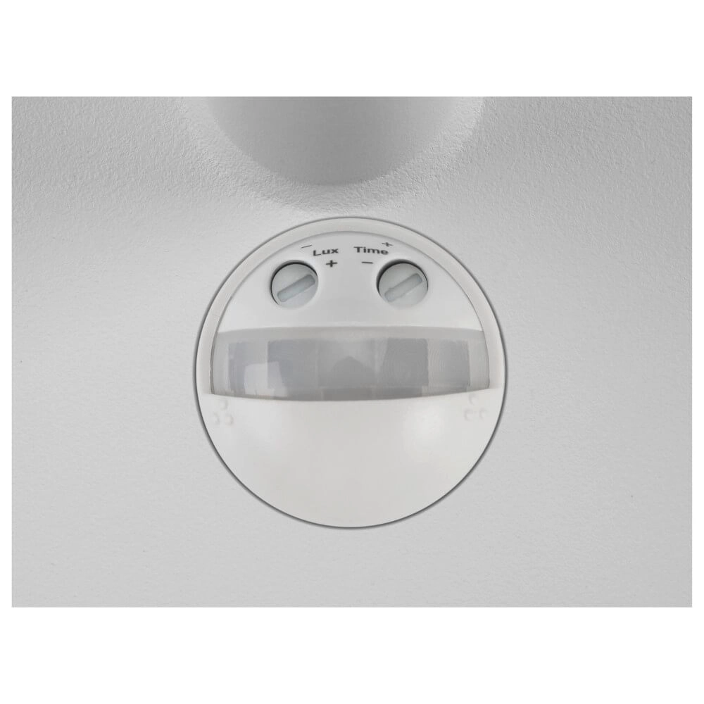 Schlanke Außenlampe Q-Ring mit Sensor - weiß SLV 4024163290739