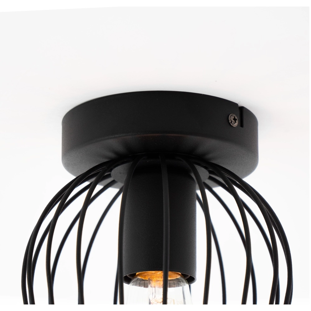 Drahtdeckenlampe Newtown Ø 16cm – schwarz Eglo 9002759307790