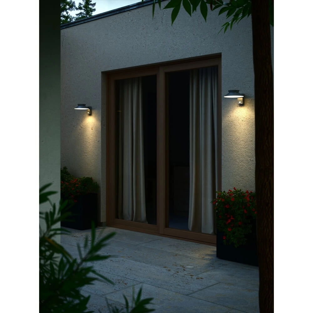 Solar-Wandleuchte Justina anthrazit Nordlux 5704924017551