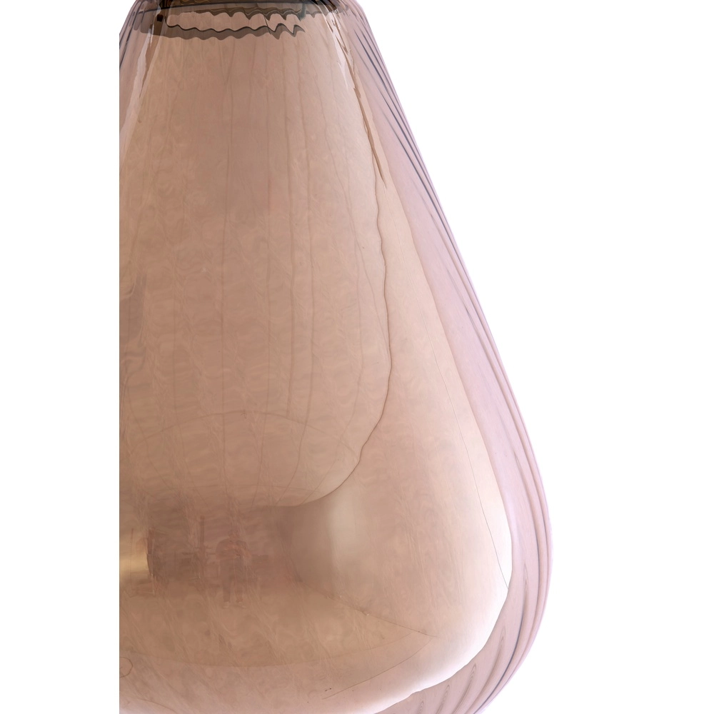 Glas-Pendellampe Leona Ø 25cm – Bernsteinglas Light & Living 8717807834005