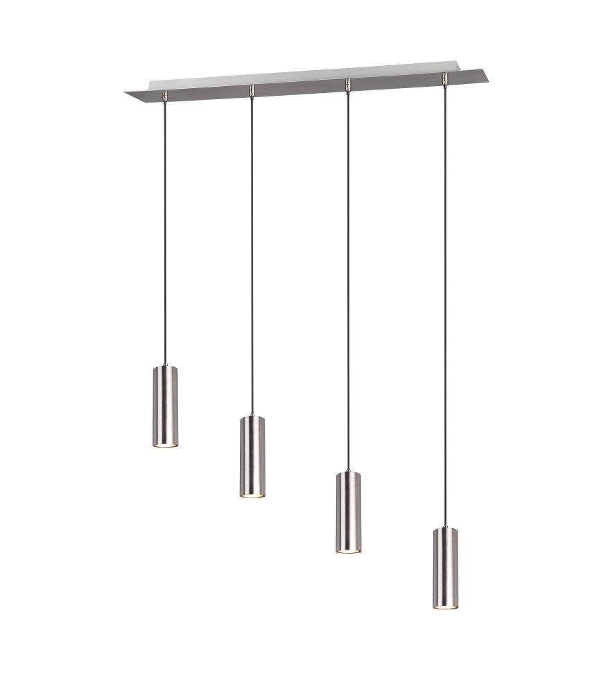 Pendelleuchte Marley 4-Licht-Nickelmatte