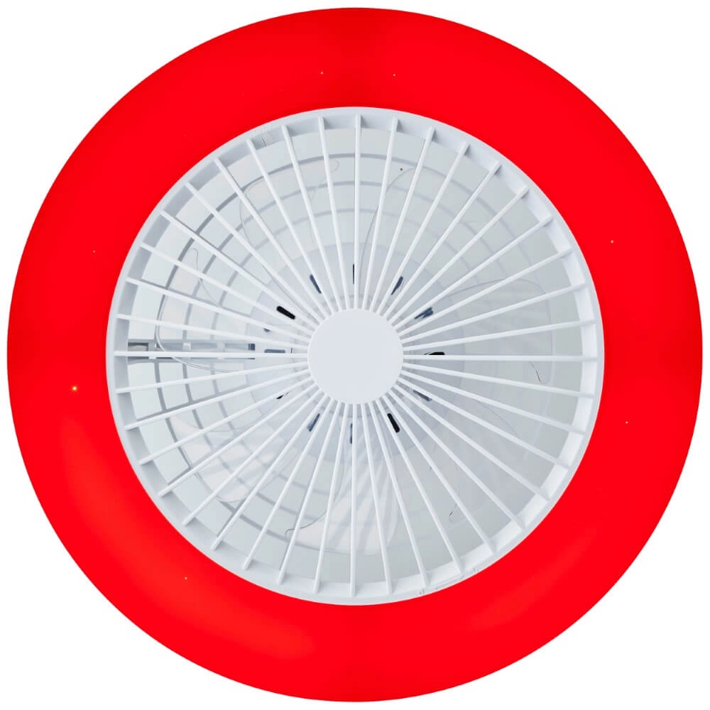 Weißer Fächer Salerno mit RGB-Funktion Brilliant 4004353433238
