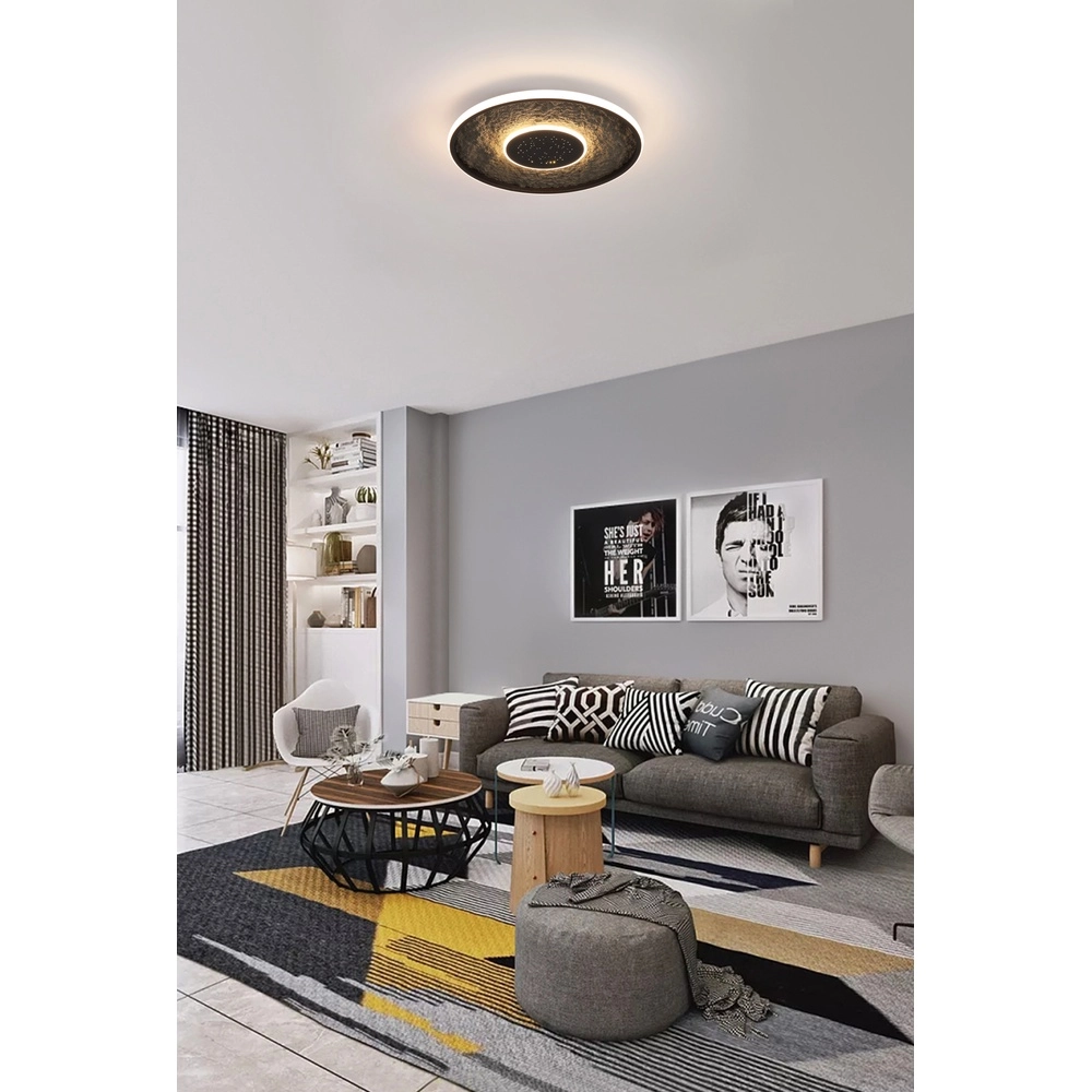 Deckenleuchte Lumadisc schwarz Searchlight 5053423298009