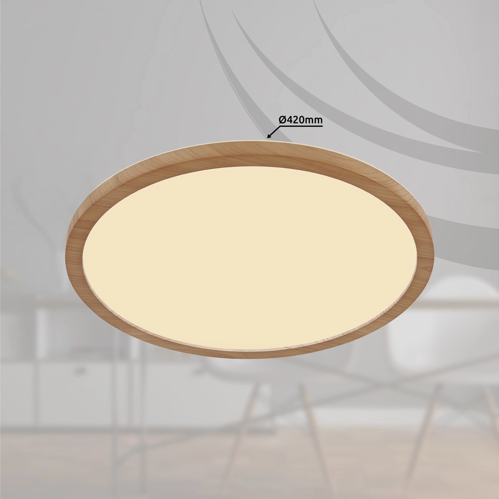 Deckenlicht Sapana Ø 42 cm Holz Globo 9007371454426