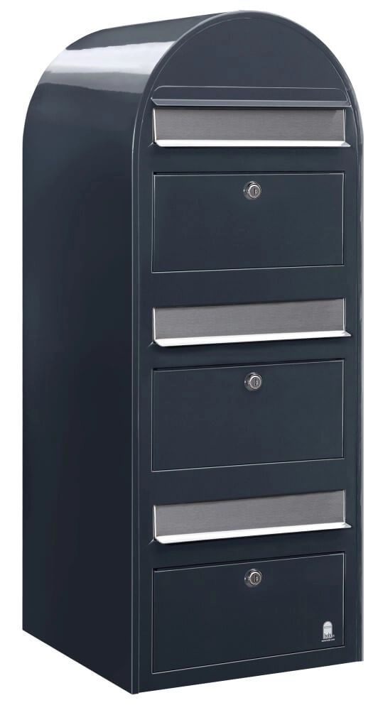Briefkasten Trio 7016 i Dunkelgrau