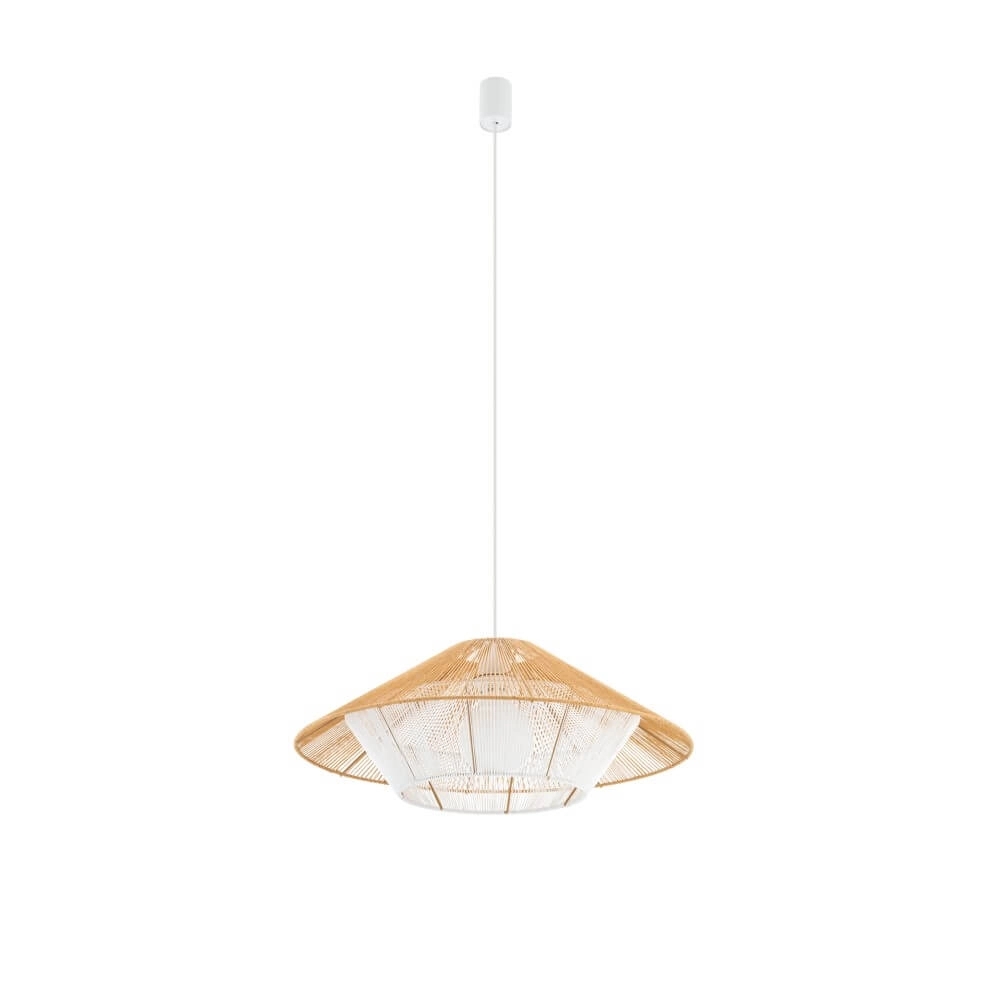 Rattan Pendelleuchte Japandi M Ø 60cm Lyora 5903139111577