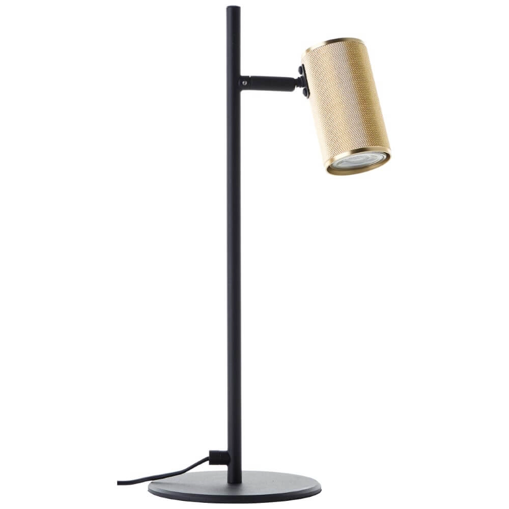 Schwarz mit goldener Tischlampe Marty Brilliant 4004353438349