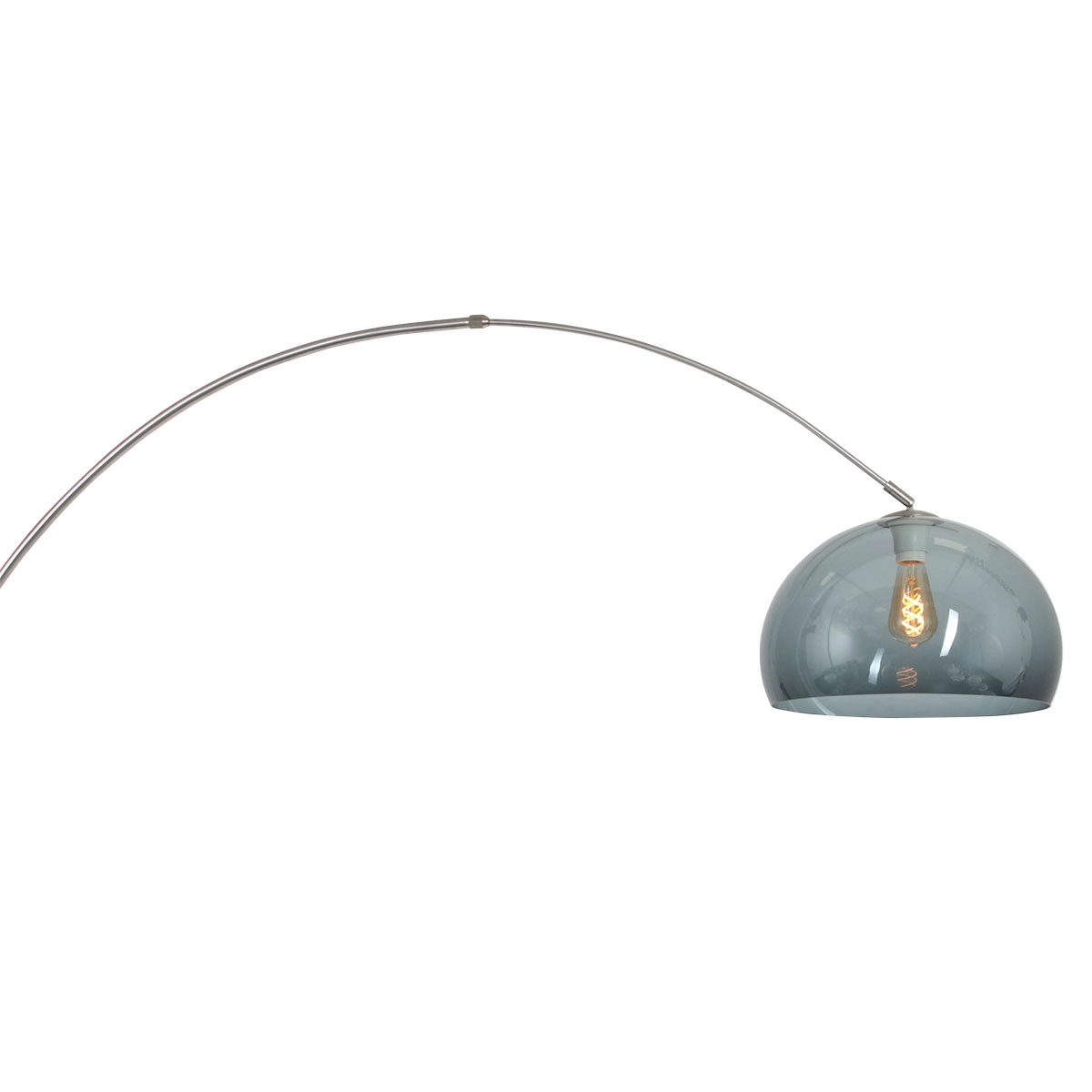 Wandbogenlampe Sparkled Edelstahl mit Rauchhaube Steinhauer 8712746146714