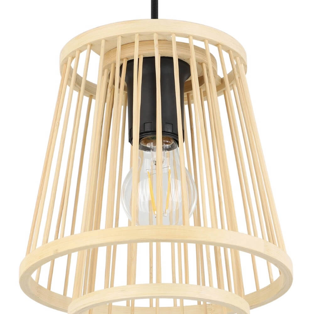 Hängelampe aus Holz Hykeham 3-flammig Eglo 9002759438531