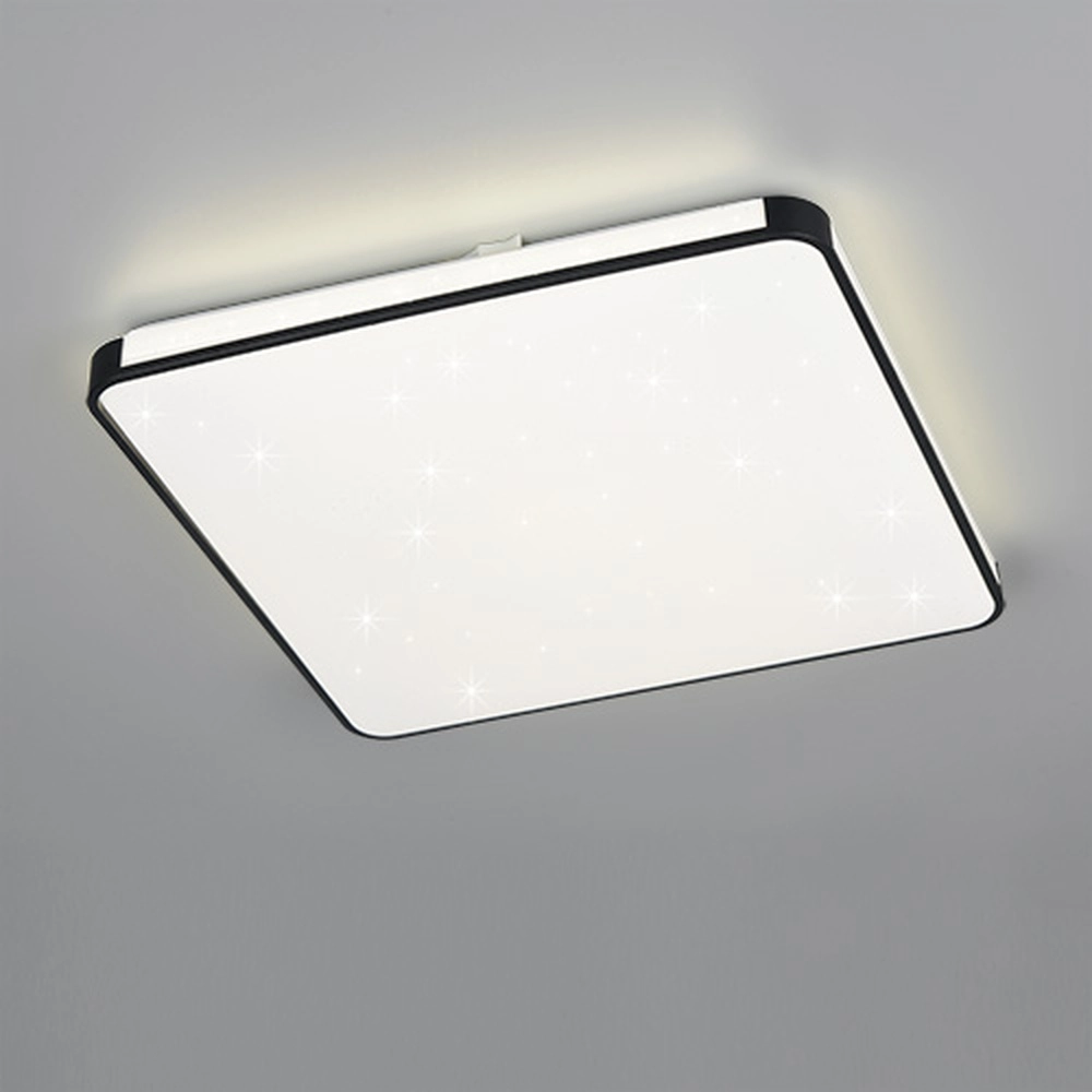 Deckenlampe Relus Square Black 37 x 37 cm Trio 4017807704723
