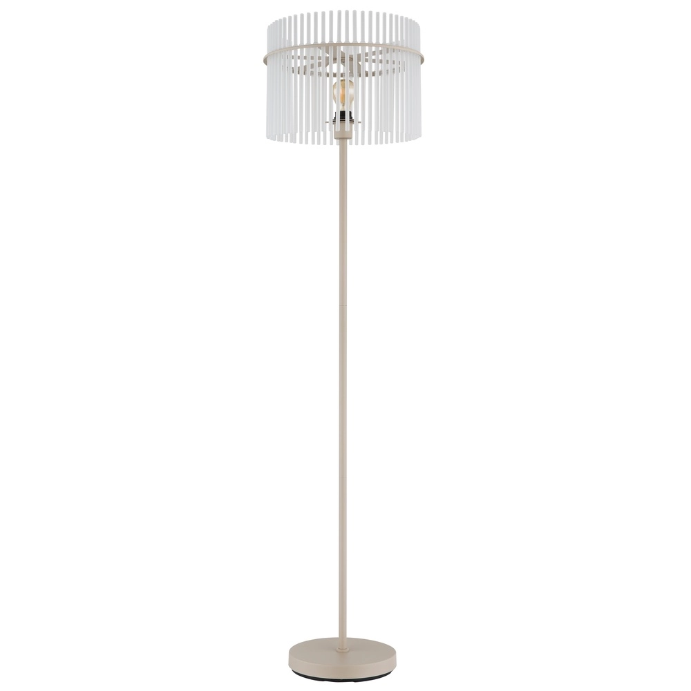 Stehlampe Gorley sandbraun mit Glas Ø 38cm Globo 9007371575701