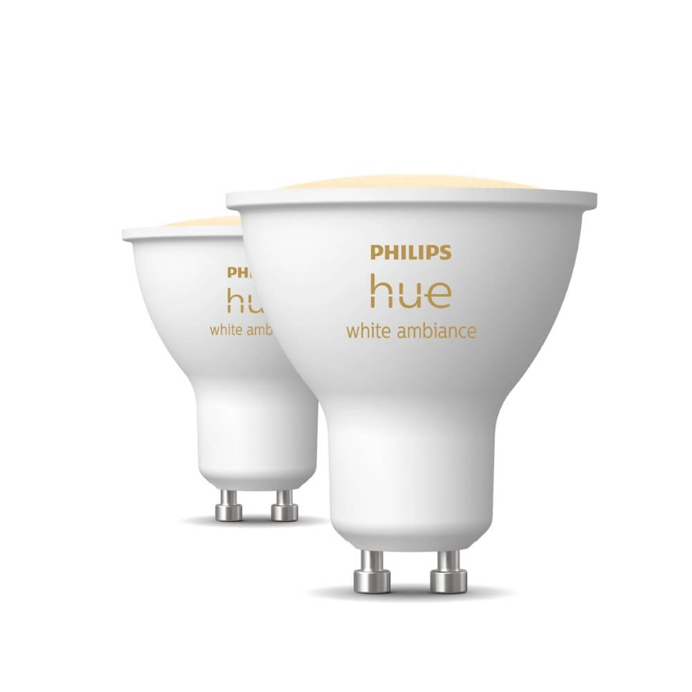 Lichtquelle Hue GU10 - 4,2W - White Ambiance 2er-Set Philips 8720169230033