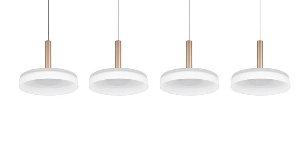 4-flammige LED-Hängelampe Celeste weißes Glas Trio 4017807627404
