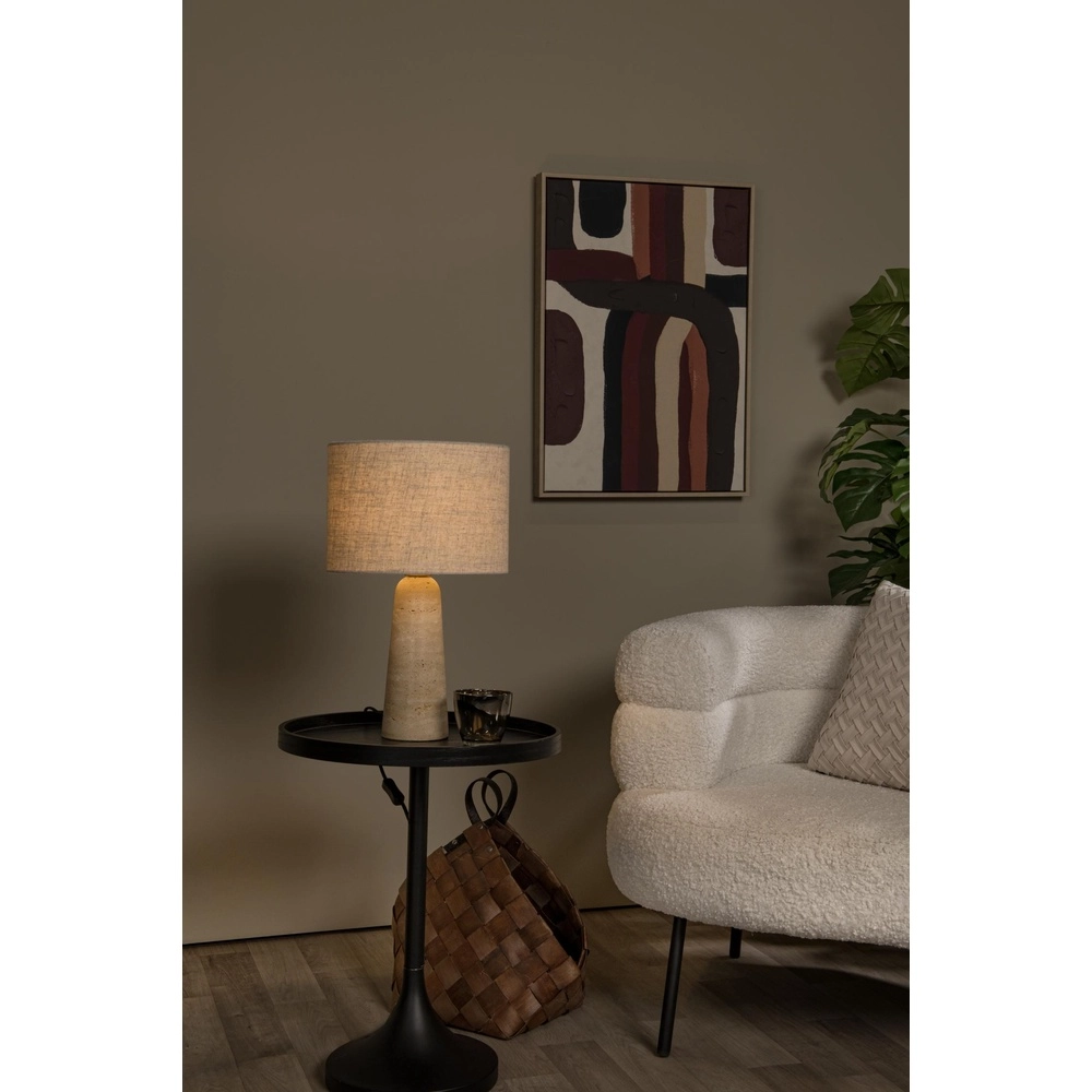 Tischlampe Nimue Ø 30 cm taupe Lucide 5411212051738