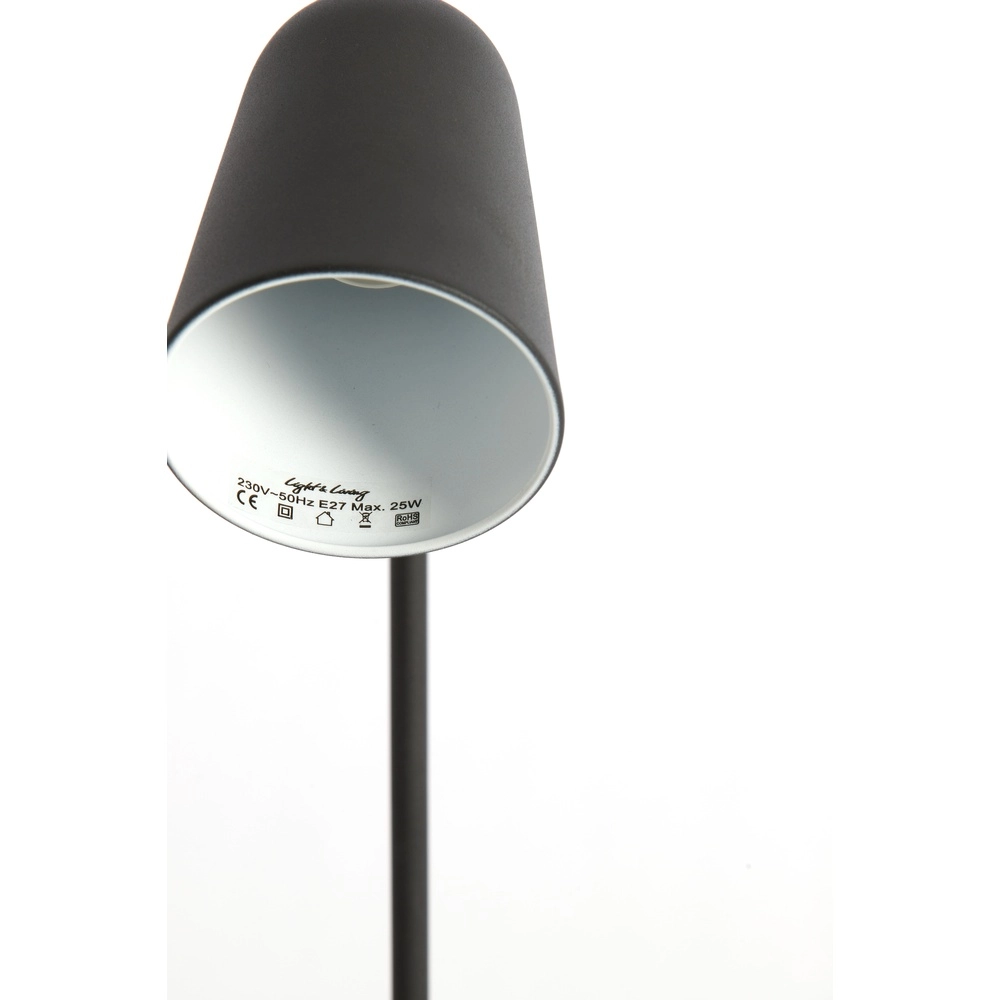 Schwarze Schreibtischlampe Salomo Light & Living 8717807190491