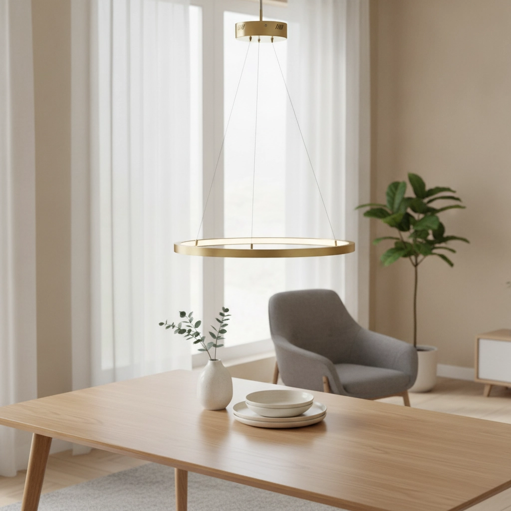 Goldene Pendelleuchte Empatia Design Single