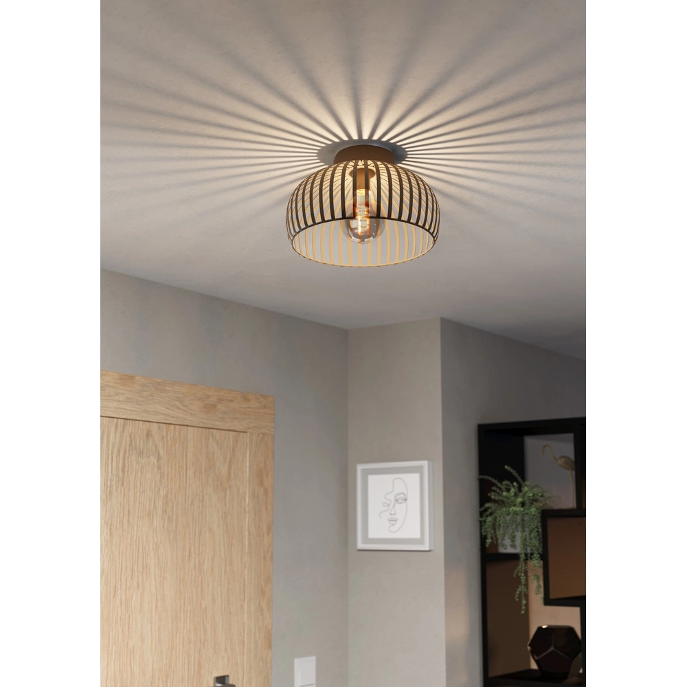 Sanddeckenlampe Mogano 3 Ø 28cm Eglo 9008606328734