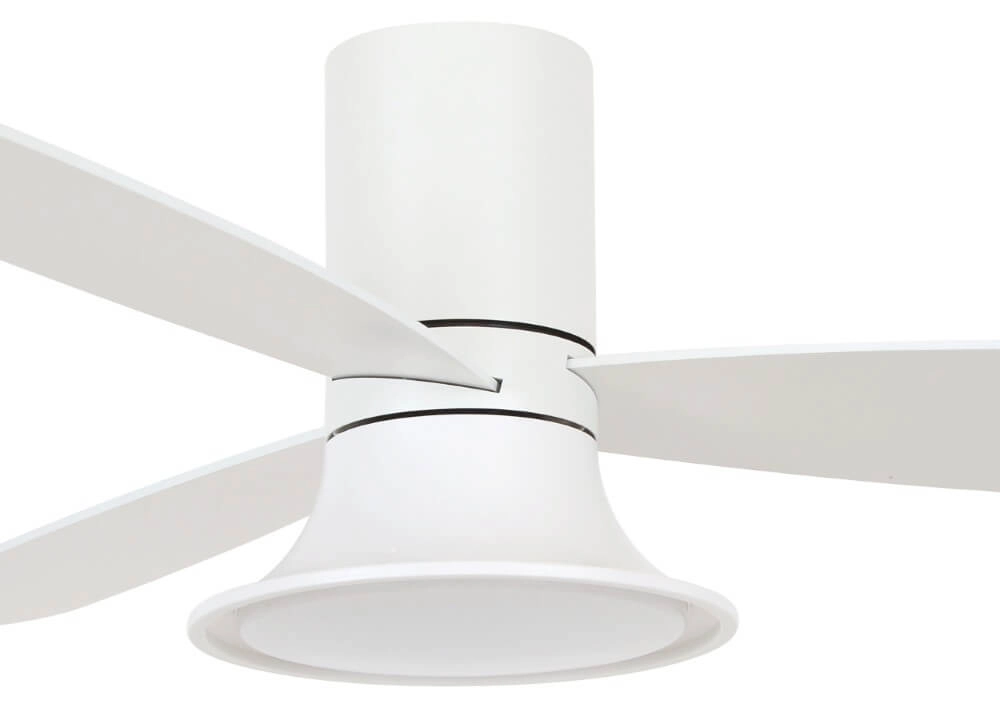 Weißer Ventilator mit Lampe Flusso Ø 132cm Beacon 9333509151777