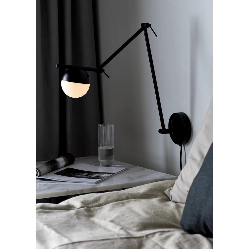 Design von Wandleuchten Contina schwarz Nordlux 5704924001727