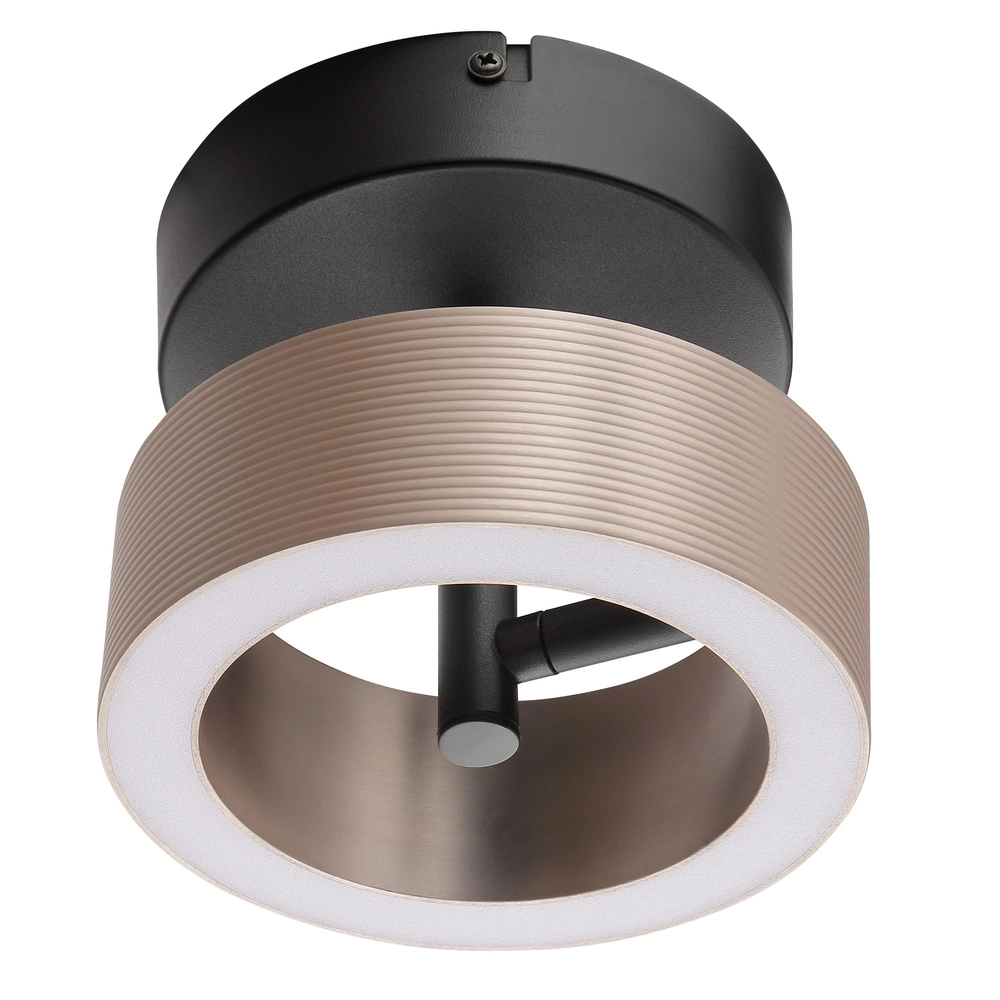 Deckenlampe Axion Schwarz mit Braun Brilliant 4004353477157