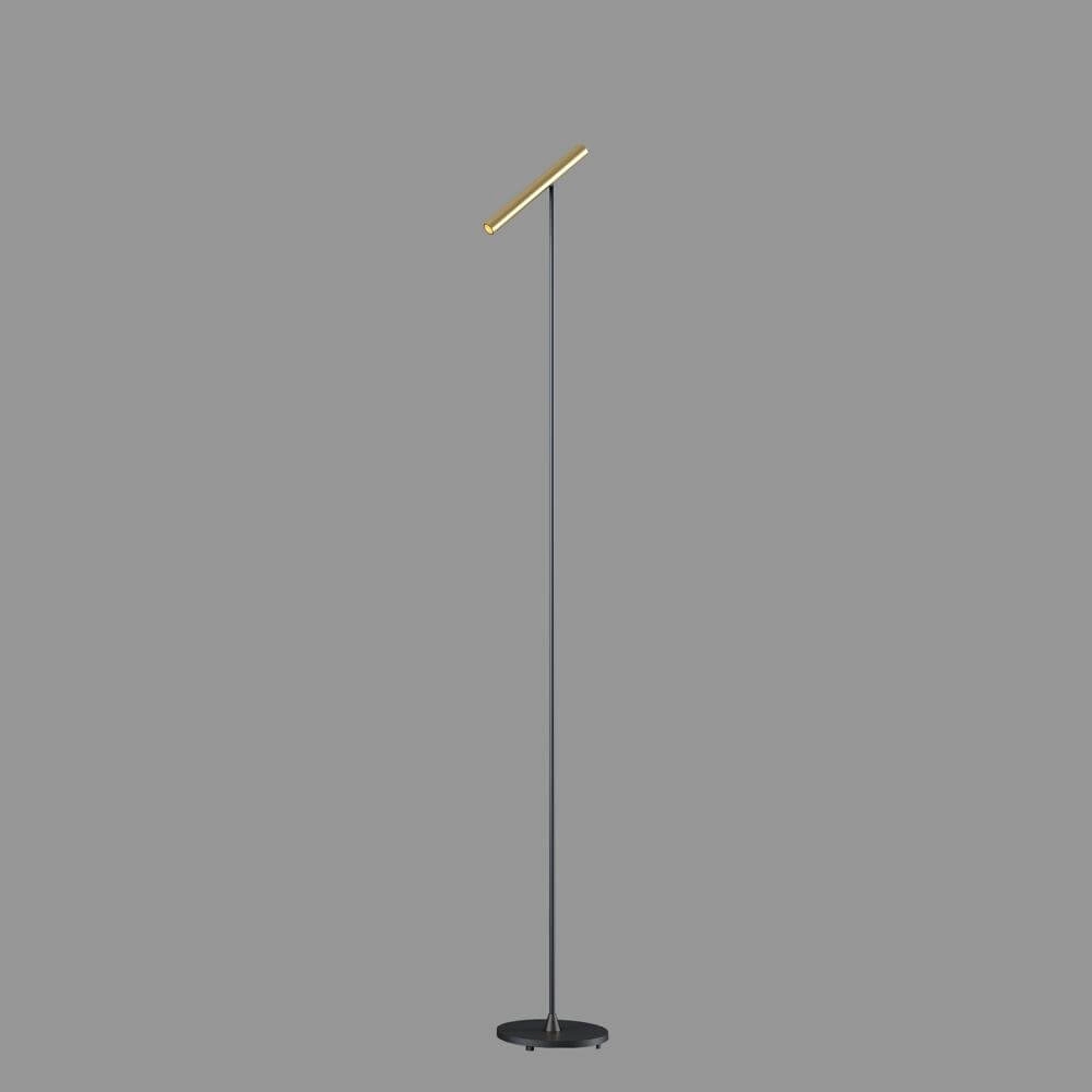 Design-Stehleuchte Kansas Schwarz mit warmem Gold Artdelight 8720701102538