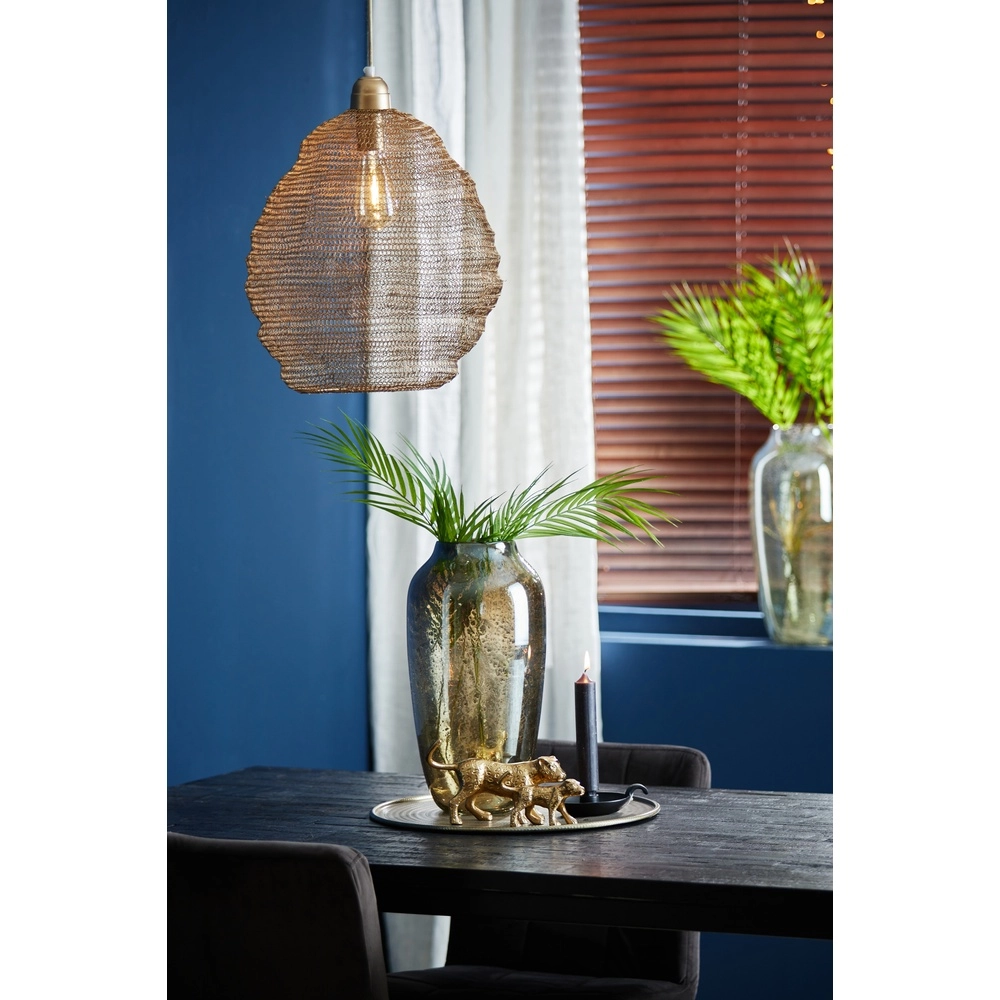 Netz-Pendellampe Nina Ø 38cm – antike Bronze Light & Living 8717807175344