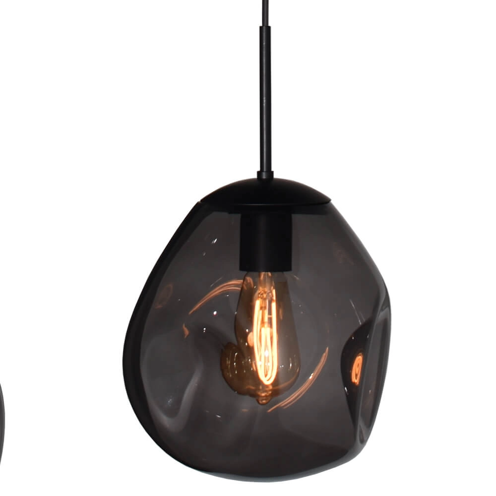 Hängelampe Lava Oval 4x Rauchglas Ø 24cm Masterlight 8718121290089