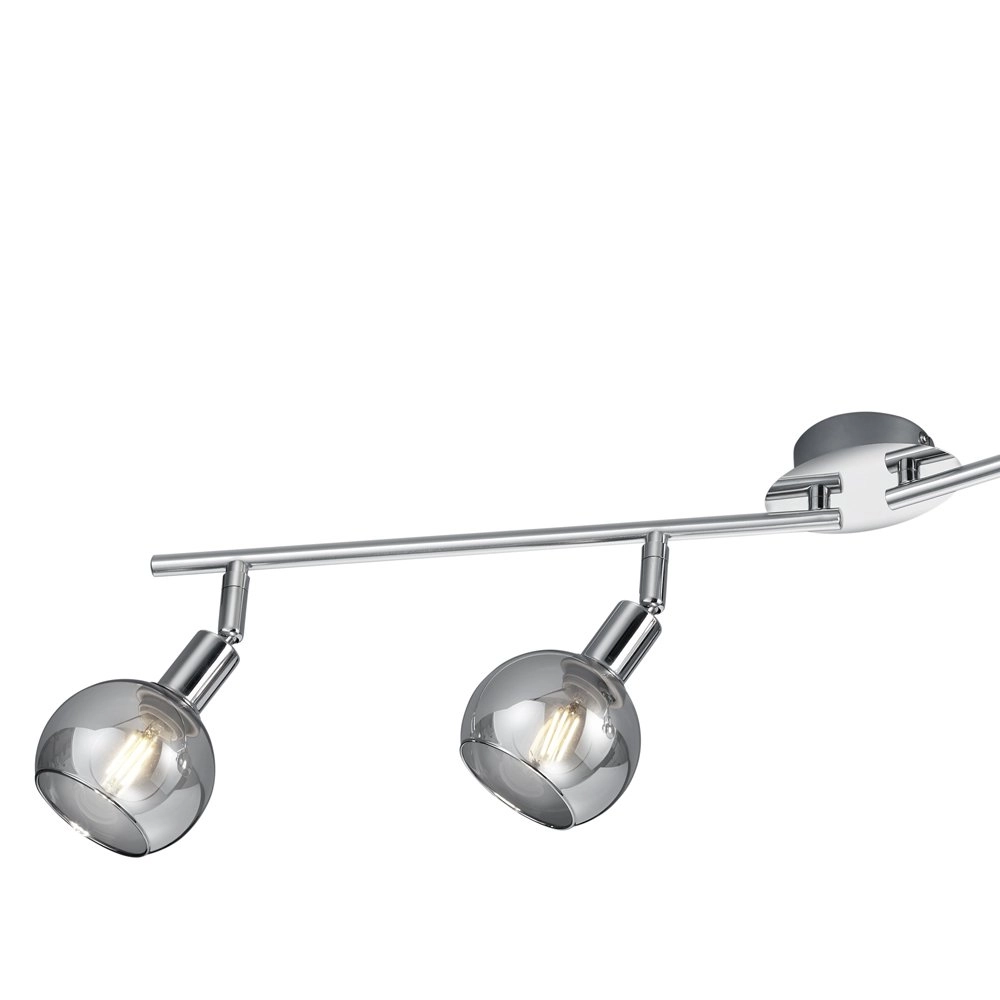Deckenleuchte Chrom Brest 4 Licht einstellbar Trio 4017807434217