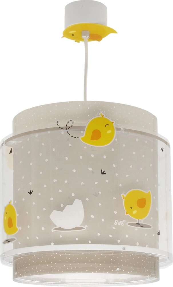 Taupefarbene Kinderzimmer-Hängelampe Baby Chicken Dalber 8420406768724