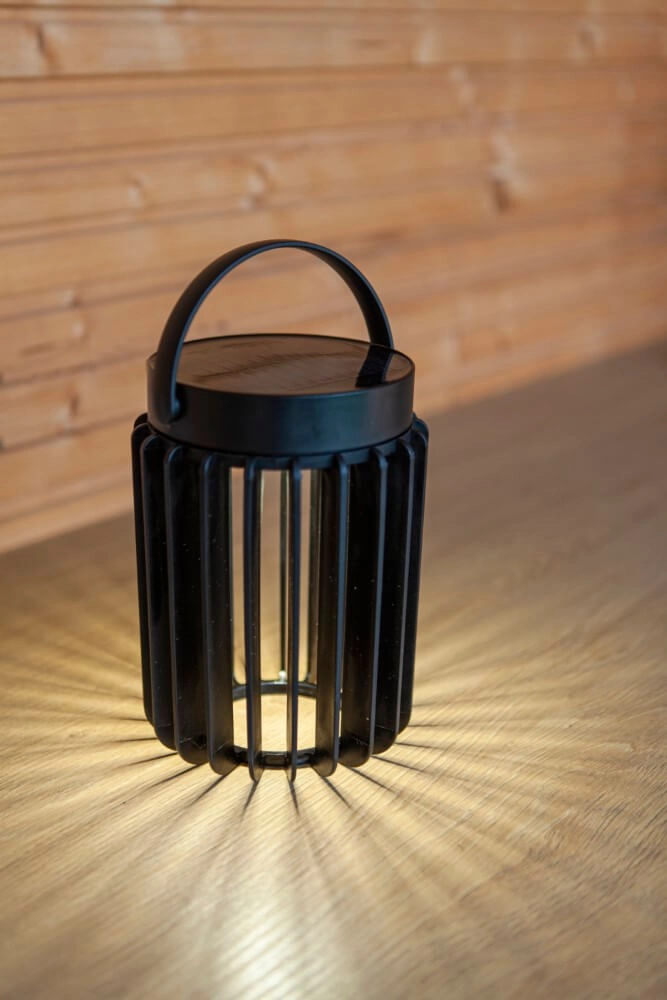 Solar table lamp Kozy black Lutec 6939412089133