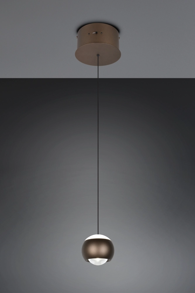LED-Pendellicht Orbit 1-hellplatinbraun Trio 4017807686555
