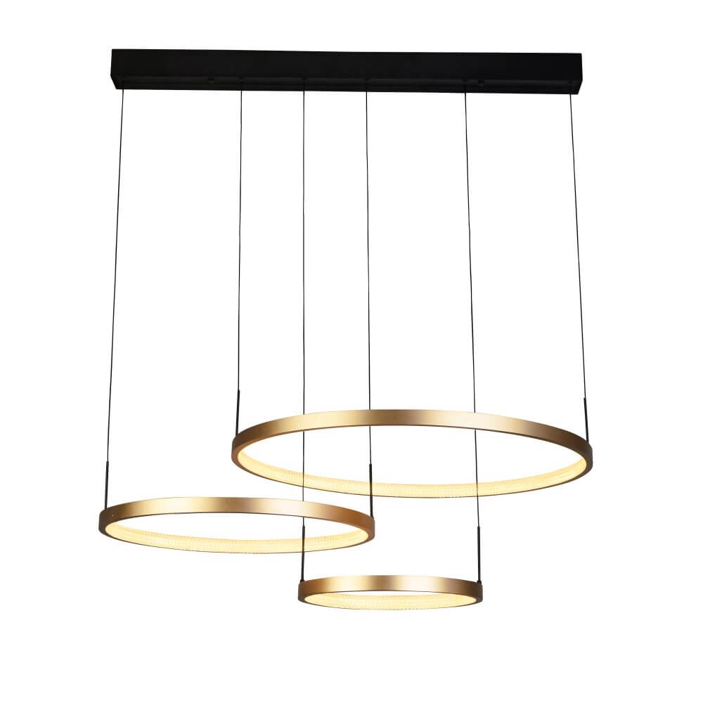 Design pendant lamp Grace black with gold Searchlight 5053423251271