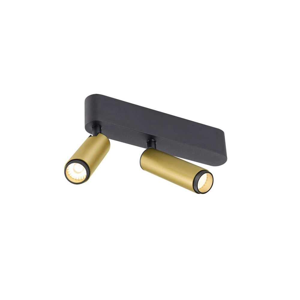 Aufputz-Spot Grip! S 2-flammiges Gold 2700K SLV 4024163304863