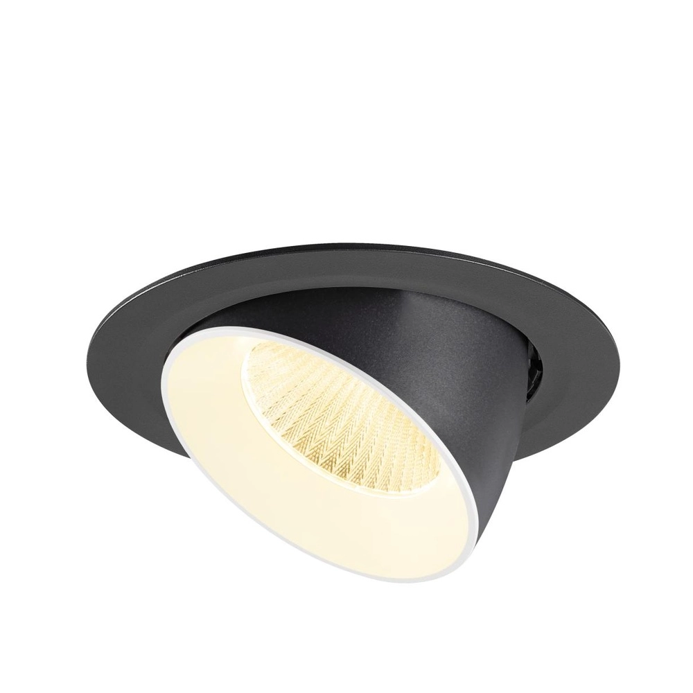 Einbau-Strahler Numinos Gimble XL Schwarz/Weiß 3000K - 40gr SLV 4024163308687