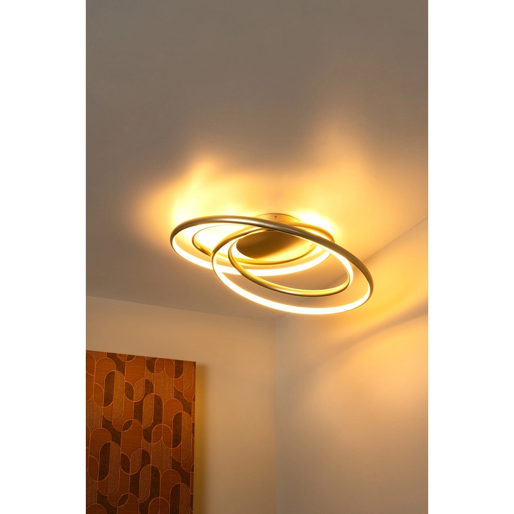 Design-Deckenlampe Sardana Curl Gold Premium by Lucide 5411212520906