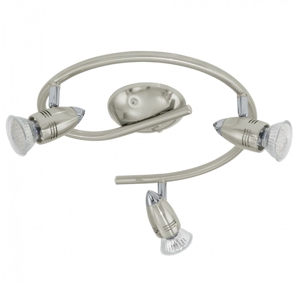 LED-Deckenspot Magnum edelstahl 3-Licht
