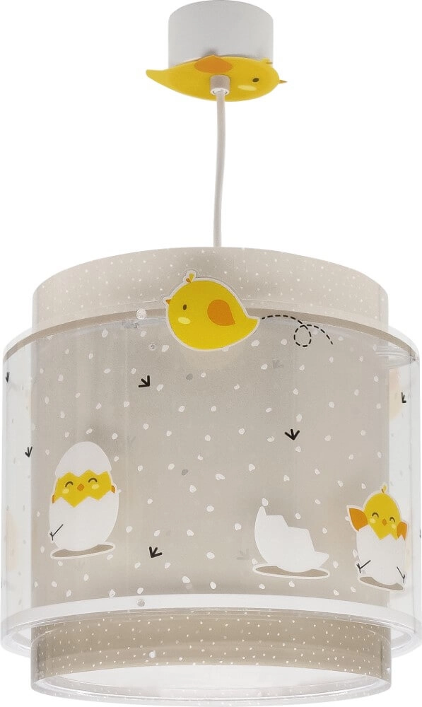 Taupefarbene Kinderzimmer-Hängelampe Baby Chicken Dalber 8420406768724