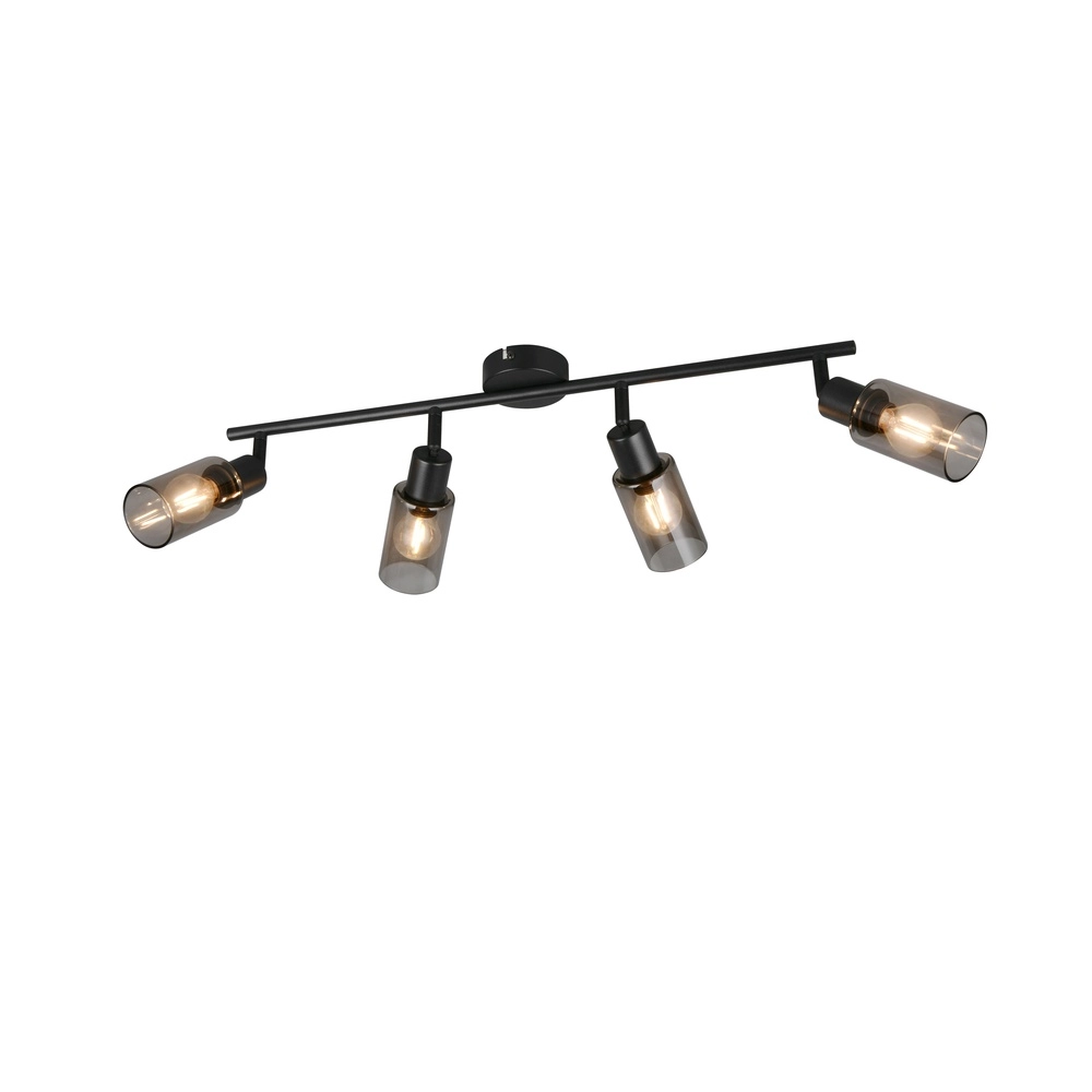 Design-Deckenlampe Mars 4-Licht Schwarz Trio 4017807670516