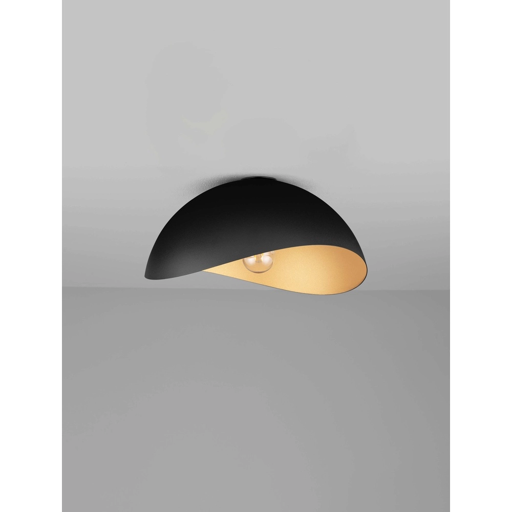 Deckenlampe Opsi schwarz mit gold Ø 40cm Lyora 5212017458025