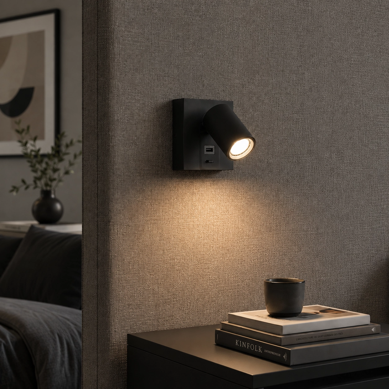 Schlafzimmerlampe Master mit USB