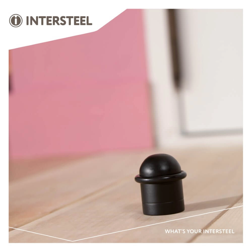 Runder Türstopper Stelo schwarz Intersteel 8714186088937