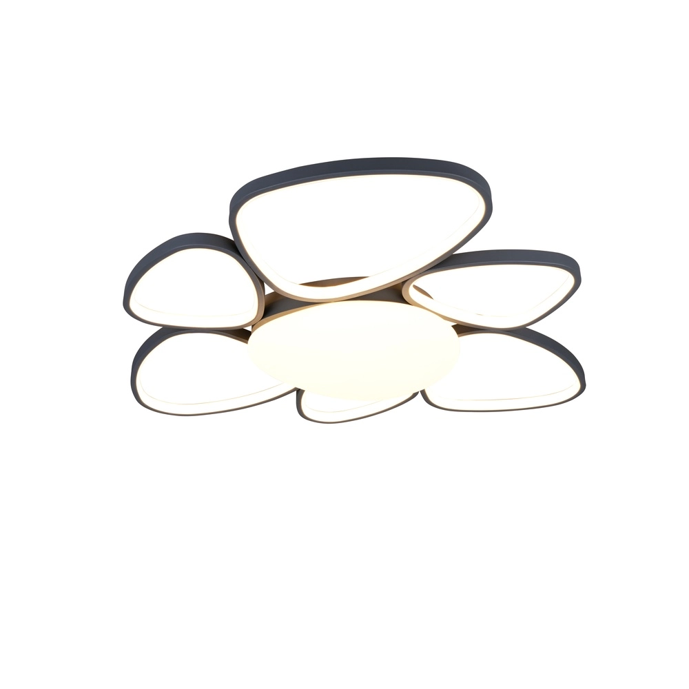 Moderne Deckenlampe Amelio Anthrazit 85 cm