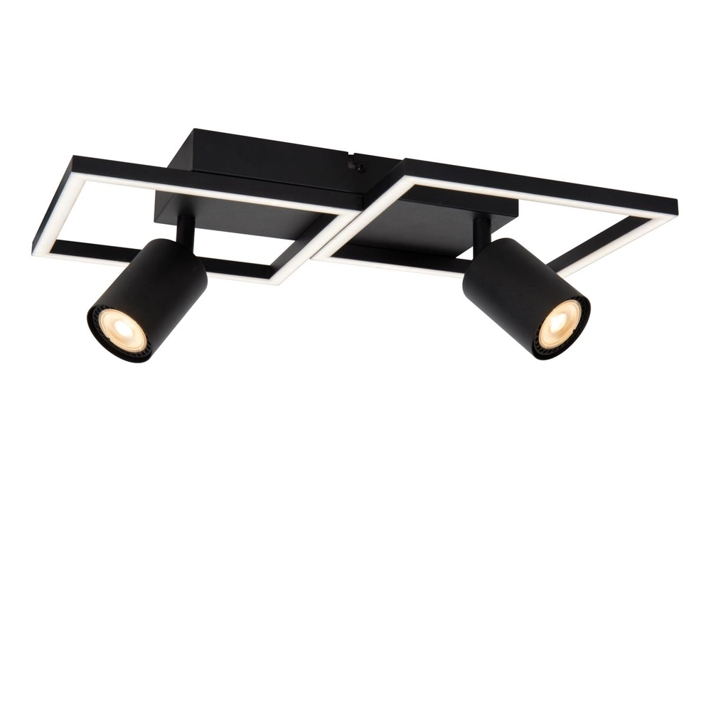 Design-Deckenlampe Arianne LED mit 2x GU10 schwarz Lucide 5411212530882