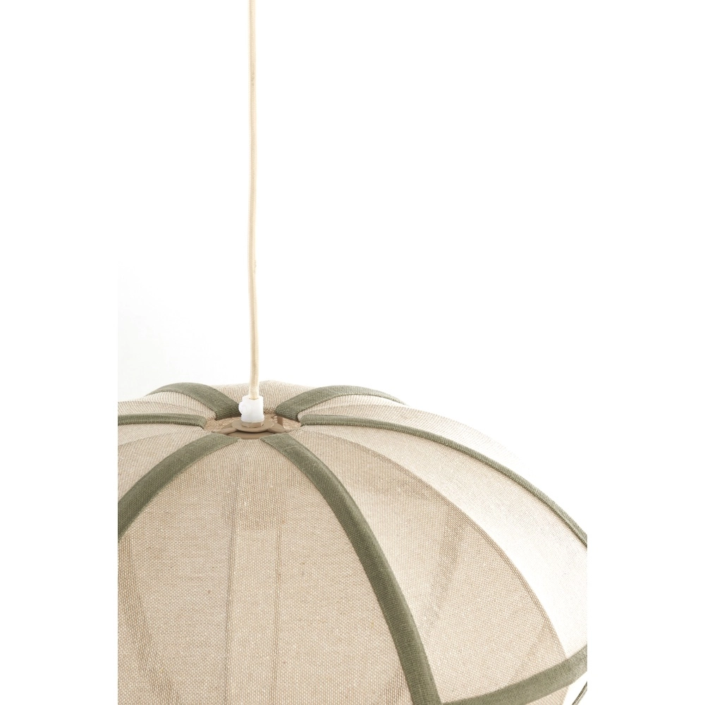 Japandi-Pendellampe Mirelys Ø 49cm – olivgrün Light & Living 8717807835903