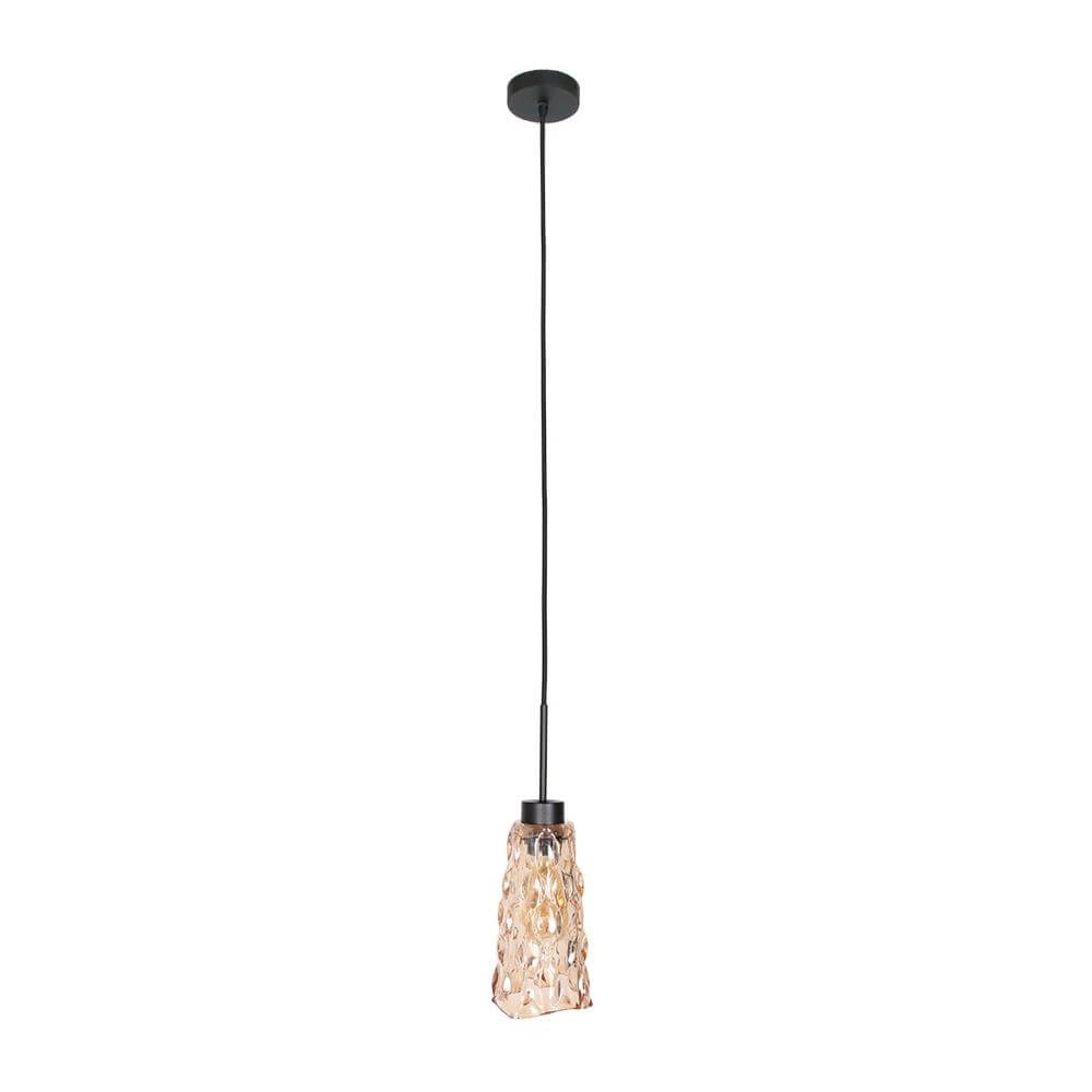 Pendelleuchte Vidrio schwarz mit Braunglas Steinhauer 8712746173710