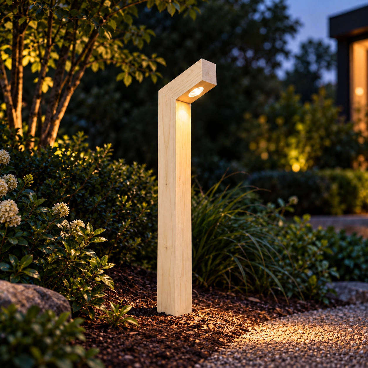 Holzwegbeleuchtung Punto Accoya – 100 cm – 2700 km